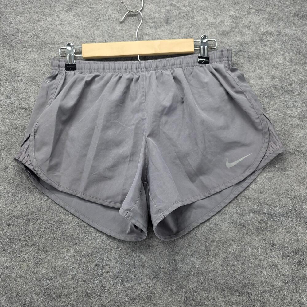 Nike Shorts Womens M Gray 3 In Running Athletic Lined Pockets Breathable